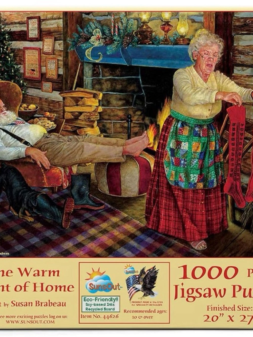 The Warm Scent of Home 1000-Piece Jigsaw Puzzle - Christmas Santa Complete